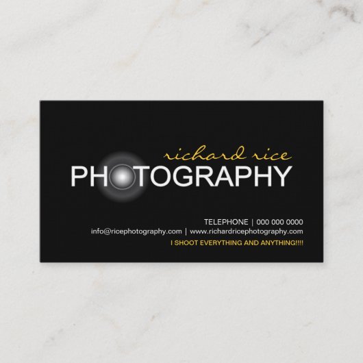 Cartes de visite de photographe (Devant)