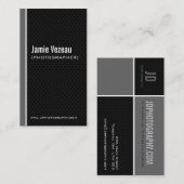 Cartes de visite de photographe (Devant / Derrière)
