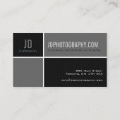 Cartes de visite de photographe (Dos)