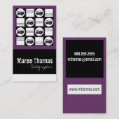 Cartes de visite de photographe (Devant / Derrière)