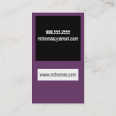 Cartes de visite de photographe (Dos)