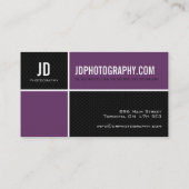 Cartes de visite de photographe (Dos)