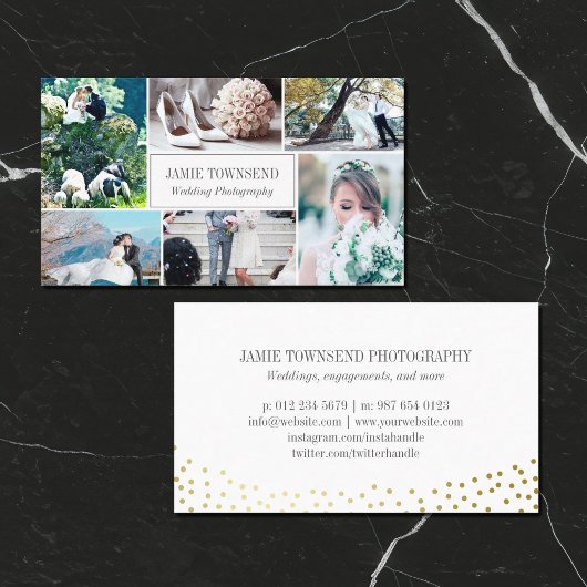 Cartes de visite de photographe professionnel 