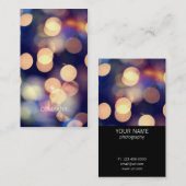 Cartes de visite de photographie de Bokeh (Devant / Derrière)