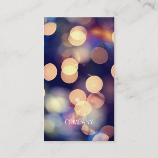 Cartes de visite de photographie de Bokeh (Devant)
