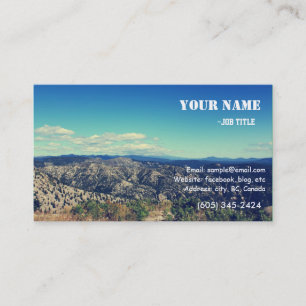 Cartes de visite de photographie de paysage de sty