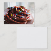 Cartes de visite de photographie de petit gâteau (Devant / Derrière)