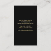 Cartes de visite de photographie du gradient | (Dos)