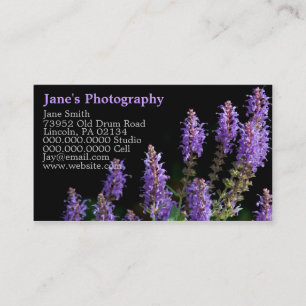 Cartes de visite de photographie personnalisés