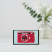 Cartes de visite de photographie retro Red Camera (Debout devant)