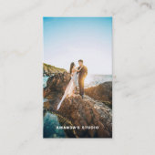 Cartes de visite de photographie verticale avec co (Devant)