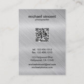 Cartes de visite de Photograrpher de platine (Dos)