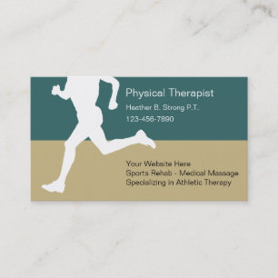 Cartes de visite de physiothérapeute