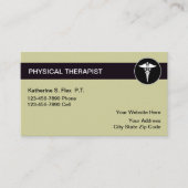 Cartes de visite de physiothérapeute (Devant)