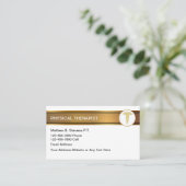 Cartes de visite de physiothérapeute (Debout devant)