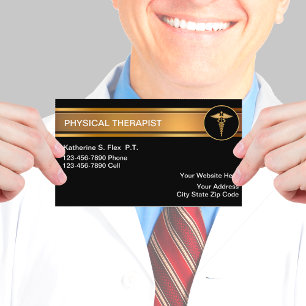 Cartes de visite de physiothérapeute