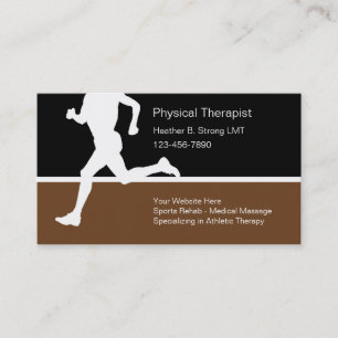 Cartes de visite de physiothérapeute