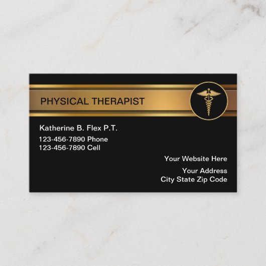 Cartes de visite de physiothérapeute (Devant)