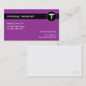 Cartes de visite de physiothérapie (Devant / Derrière)