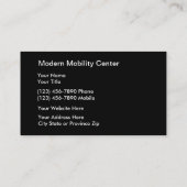 Cartes de visite de physiothérapie (Dos)