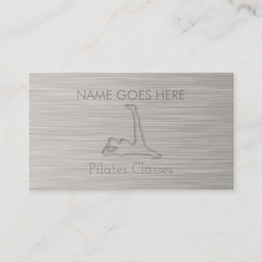 Cartes de visite de Pilates d'acier (Devant)