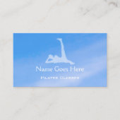 Cartes de visite de Pilates "de ciel bleu" (Devant)