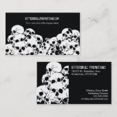 Cartes de visite de pile de crâne (Devant / Derrière)