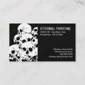 Cartes de visite de pile de crâne (Dos)