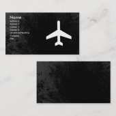 Cartes de visite de pilote d'avion ou de steward (Devant / Derrière)