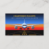 Cartes de visite de pilotes professionnels de vols (Dos)