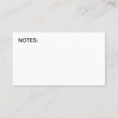 Cartes de visite de pilotes Uber simples cool (Dos)