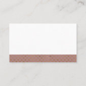 Cartes de visite de Pink Foil (Dos)