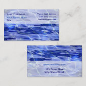 Cartes de visite de piscine (Devant / Derrière)