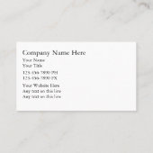 Cartes de visite de piscine (Dos)