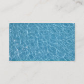 Cartes de visite de piscine (Dos)