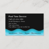 Cartes de visite de piscine (Devant)