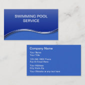 Cartes de visite de piscine (Devant / Derrière)