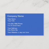 Cartes de visite de piscine (Dos)