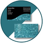 Cartes de visite de piscine