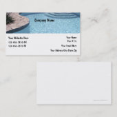 Cartes de visite de piscine (Devant / Derrière)