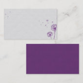 Cartes de visite de pissenlit (Devant / Derrière)