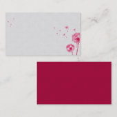 Cartes de visite de pissenlit (Devant / Derrière)