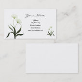 Cartes de visite de pissenlits d'imaginaire (Devant / Derrière)