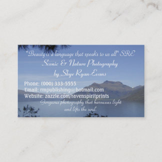 cartes de visite de "PITTORESQUE LAKE"