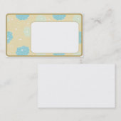 Cartes de visite de pivoine (Devant / Derrière)