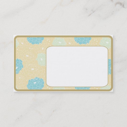 Cartes de visite de pivoine (Devant)