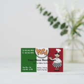 Cartes de visite de pizza (Debout devant)
