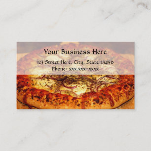 Cartes de visite de pizzeria de pizza
