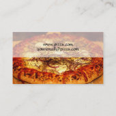 Cartes de visite de pizzeria de pizza (Dos)