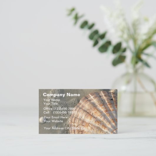 Cartes de visite de plage (Debout devant)